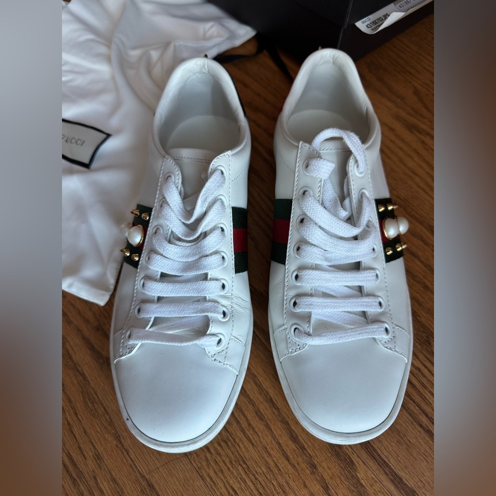 Gucci ace studded sneakers